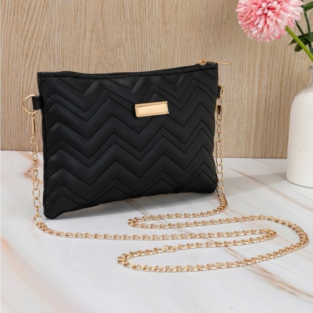 ⚠️Clearance Mini Quilted Chevron Chain Shoulder Crossbody Bag - Picture 3 of 5